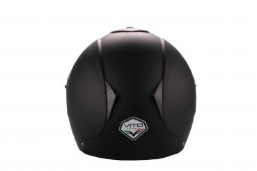 Open face helmet Vito Palermo, matt black, Size S