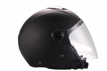 Open face helmet Vito Palermo, matt black, Size S