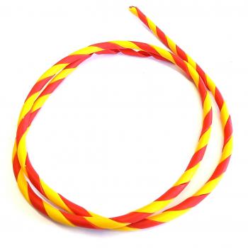 Decorative spiral for Bowden cables red / yellow