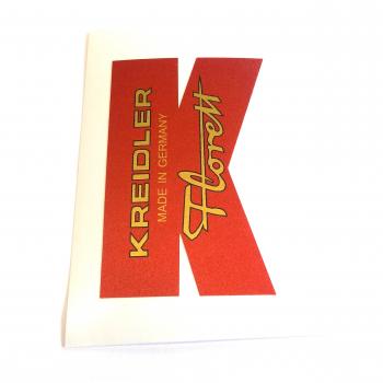 Sticker Kreidler Florett for mudguard, red/gold