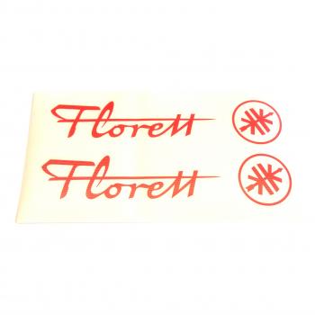 Florett tank sticker set, red