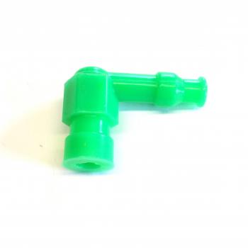 Spark plug connector 1 Ohm, silicone, green