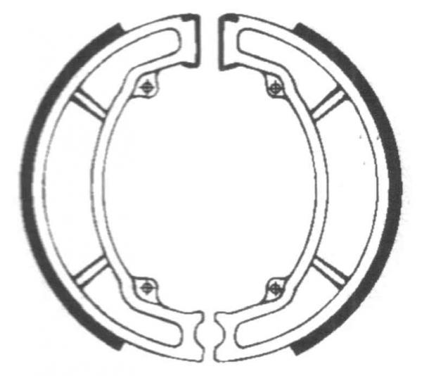 Bremsbackensatz  ø 130 x 28 mm