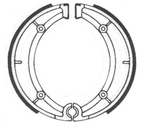 Bremsbackensatz  ø 160 x 30 mm