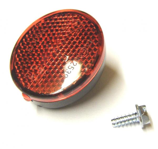 reflector red, oval