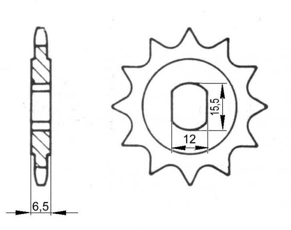 Sprocket 14 teeth, Sachs