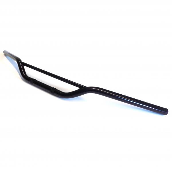 Motocross handlebar, black, flat version