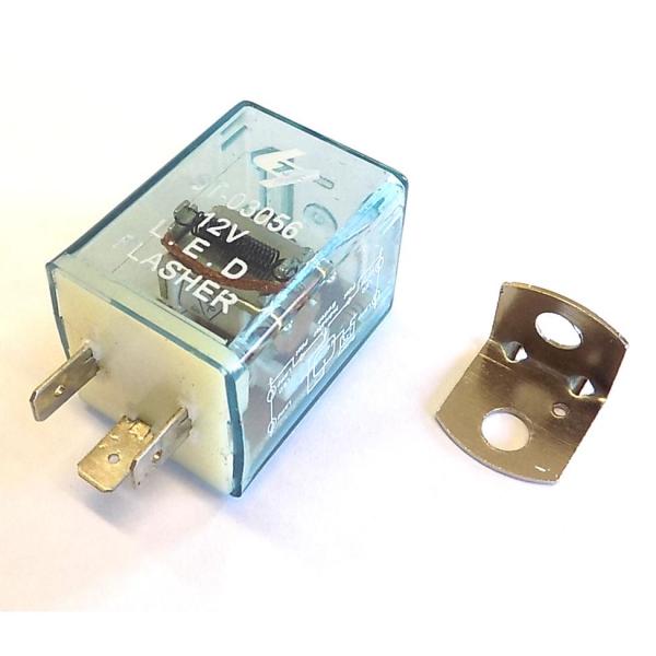 Flasher relay 12V 3 pin, for LED turn signals