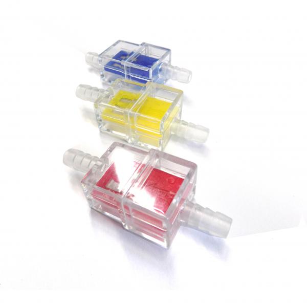 Fuel filter 6 mm, rectangular shape, mixed colors