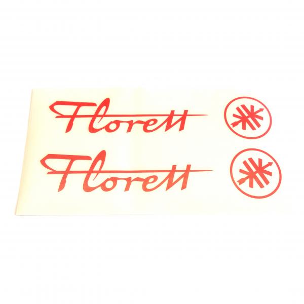 Florett tank sticker set, red