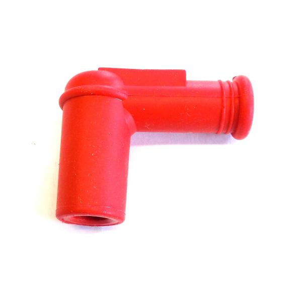 Spark plug connector 5 kOhm, silicone, red