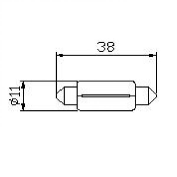 Bulb 12V 5W Festoon 11x38