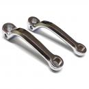 Pedal arm set 125 mm, chrome-plated